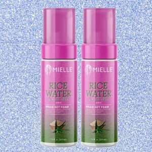 🆕️Mielle Rice Water & Aloe Vera Braid Set Foam — 2-Pack
